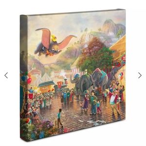 Thomas Kinkdae Disney Dumbo Wrapped Wall Art 8×10 2018 NEW  ✨️